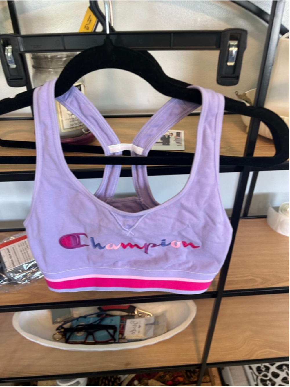 Women's Champion Purple Pink Sports Bra S